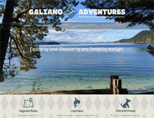 Tablet Screenshot of galianoadventures.com